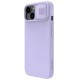 Husa pentru iPhone 15 Plus - Nillkin CamShield Silky MagSafe Silicone - Misty Purple