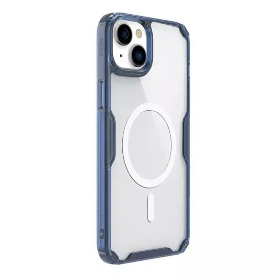 Husa pentru iPhone 15 Plus - Nillkin Nature TPU MagSafe Case - Blue Husa pentru iPhone 15 Plus - Nillkin Nature TPU MagSafe Case - Blue