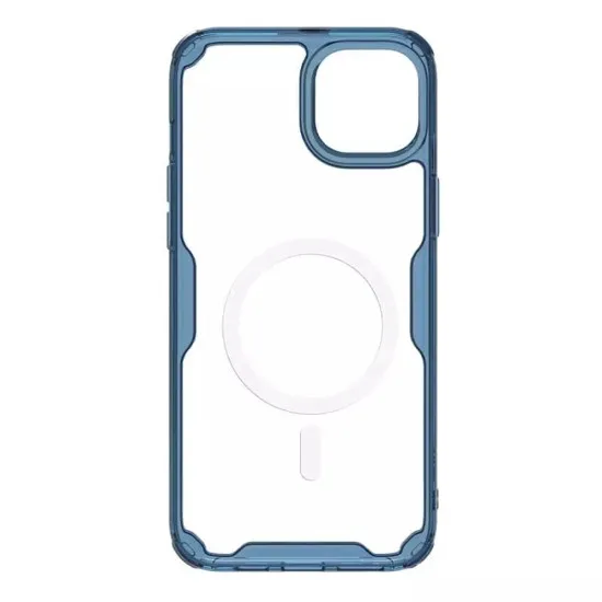 Husa pentru iPhone 15 Plus - Nillkin Nature TPU MagSafe Case - Blue Husa pentru iPhone 15 Plus - Nillkin Nature TPU MagSafe Case - Blue