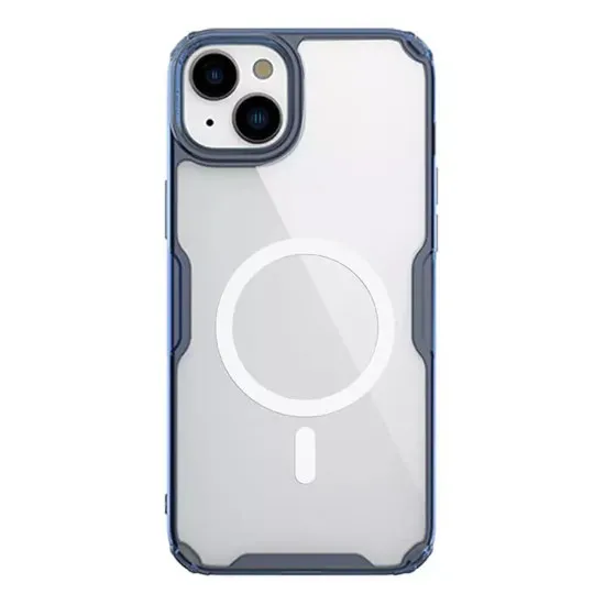 Husa pentru iPhone 15 Plus - Nillkin Nature TPU MagSafe Case - Blue Husa pentru iPhone 15 Plus - Nillkin Nature TPU MagSafe Case - Blue