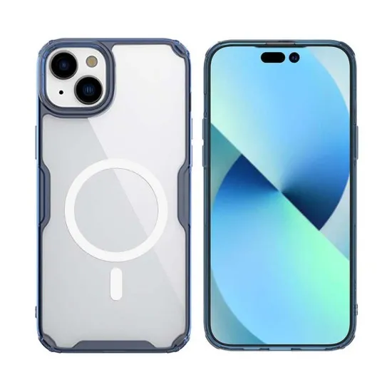 Husa pentru iPhone 15 Plus - Nillkin Nature TPU MagSafe Case - Blue Husa pentru iPhone 15 Plus - Nillkin Nature TPU MagSafe Case - Blue