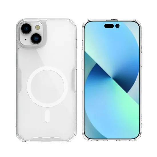 Husa pentru iPhone 15 Plus - Nillkin Nature TPU MagSafe Case - Transparent Husa pentru iPhone 15 Plus - Nillkin Nature TPU MagSafe Case - Transparent