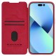 Husa pentru iPhone 15 Plus - Nillkin QIN Leather Case - Red