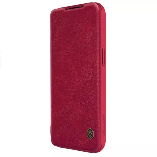 Husa pentru iPhone 15 Plus - Nillkin QIN Leather Case - Red