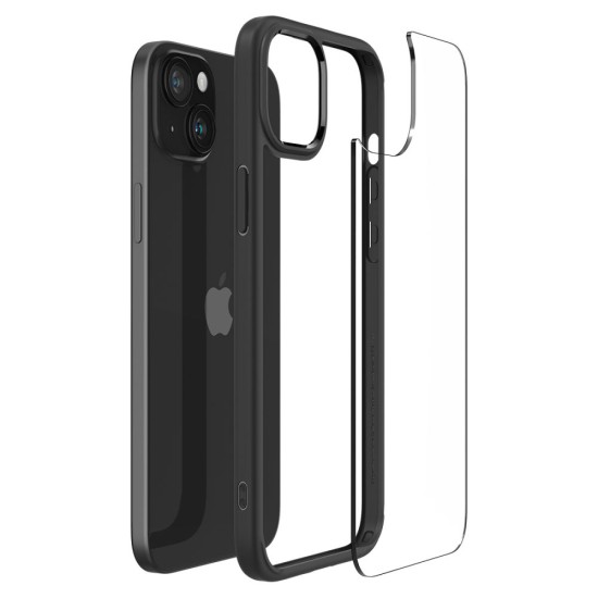 Husa pentru iPhone 15 Plus - Spigen Ultra Hybrid - Matte Black