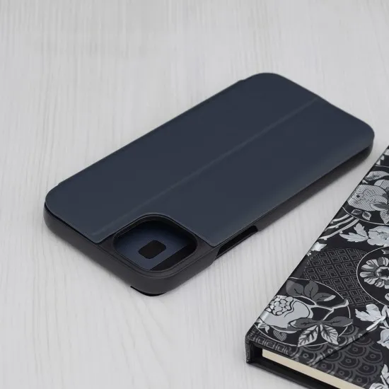 Husa pentru iPhone 15 Plus - Techsuit eFold Series - Dark Blue Husa pentru iPhone 15 Plus - Techsuit eFold Series - Dark Blue