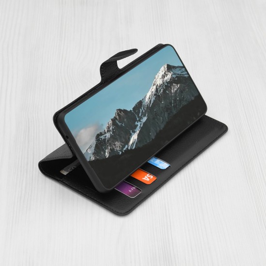 Husa pentru iPhone 15 Plus - Techsuit Leather Folio - Black