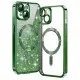 Husa pentru iPhone 15 Plus - Techsuit Luxury Glitter MagSafe - Deep Green Husa pentru iPhone 15 Plus - Techsuit Luxury Glitter MagSafe - Deep Green