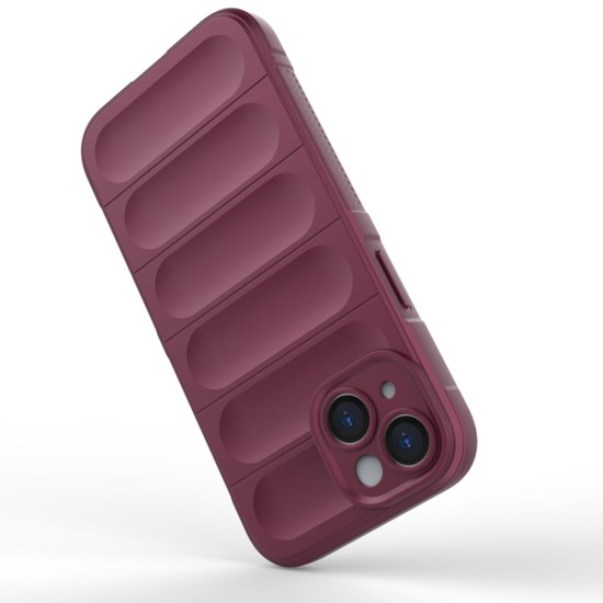 Husa pentru iPhone 15 Plus - Techsuit Magic Shield - Bordeaux