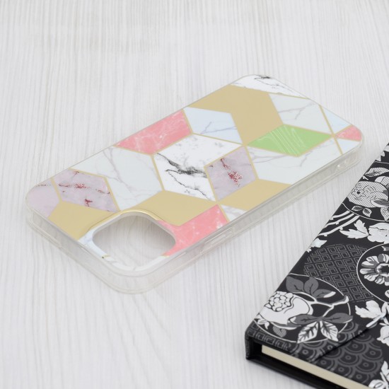 Husa pentru iPhone 15 Plus - Techsuit Marble Series - Purple Hex Husa pentru iPhone 15 Plus - Techsuit Marble Series - Purple Hex