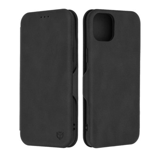 Husa pentru iPhone 15 Plus Techsuit Safe Wallet Plus, Black Husa pentru iPhone 15 Plus Techsuit Safe Wallet Plus, Black