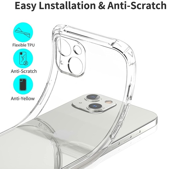 Husa pentru iPhone 15 Plus - Techsuit Shockproof Clear Silicone - Clear Husa pentru iPhone 15 Plus - Techsuit Shockproof Clear Silicone - Clear