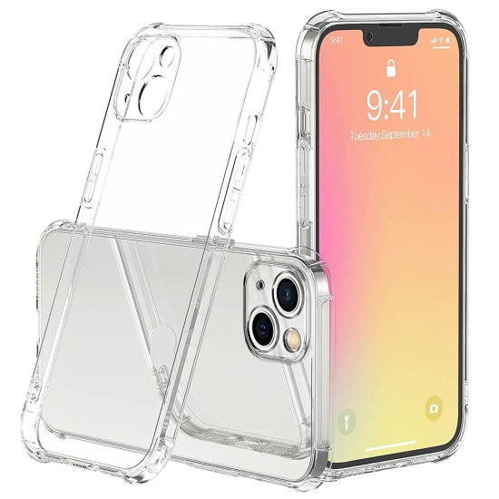 Husa pentru iPhone 15 Plus - Techsuit Shockproof Clear Silicone - Clear Husa pentru iPhone 15 Plus - Techsuit Shockproof Clear Silicone - Clear