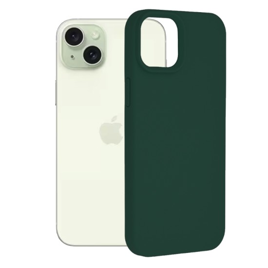 Husa pentru iPhone 15 Plus - Techsuit Soft Edge Silicone - Dark Green Husa pentru iPhone 15 Plus - Techsuit Soft Edge Silicone - Dark Green