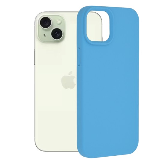 Husa pentru iPhone 15 Plus - Techsuit Soft Edge Silicone - Denim Blue Husa pentru iPhone 15 Plus - Techsuit Soft Edge Silicone - Denim Blue