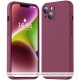 Husa pentru iPhone 15 Plus - Techsuit SoftFlex MagSafe - Plum Red Husa pentru iPhone 15 Plus - Techsuit SoftFlex MagSafe - Plum Red
