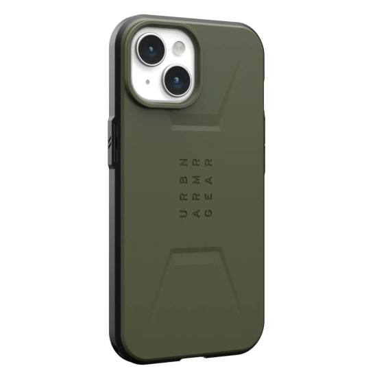 Husa pentru iPhone 15 Plus - UAG Civilian MagSafe - Olive Drab Husa pentru iPhone 15 Plus - UAG Civilian MagSafe - Olive Drab