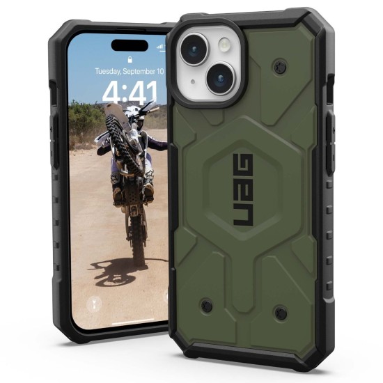 Husa pentru iPhone 15 Plus - UAG Pathfinder MagSafe - Olive Drab Husa pentru iPhone 15 Plus - UAG Pathfinder MagSafe - Olive Drab