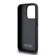 Husa pentru iPhone 15 Pro - BMW Hardcase Perforated Tricolor Line (BMHCP15L23PUPVK) - Black