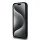 Husa pentru iPhone 15 Pro - BMW Hardcase Perforated Tricolor Line (BMHCP15L23PUPVK) - Black