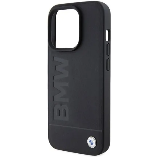 Husa pentru iPhone 15 Pro - BMW Natural Leather Hot Stamp (BMHCP15LSLLBK) - Black Husa pentru iPhone 15 Pro - BMW Natural Leather Hot Stamp (BMHCP15LSLLBK) - Black