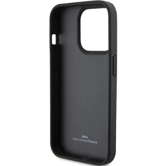 Husa pentru iPhone 15 Pro - BMW Natural Leather Hot Stamp (BMHCP15LSLLBK) - Black Husa pentru iPhone 15 Pro - BMW Natural Leather Hot Stamp (BMHCP15LSLLBK) - Black