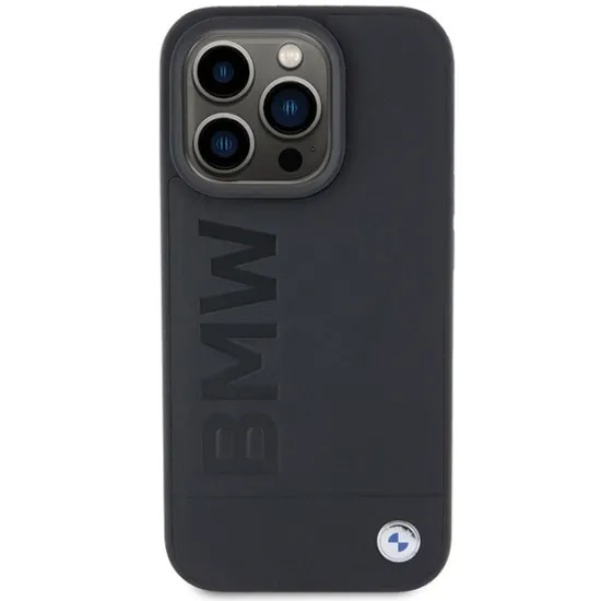 Husa pentru iPhone 15 Pro - BMW Natural Leather Hot Stamp (BMHCP15LSLLBK) - Black Husa pentru iPhone 15 Pro - BMW Natural Leather Hot Stamp (BMHCP15LSLLBK) - Black