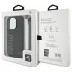 Husa pentru iPhone 15 Pro - BMW Signature Leather Wordmark Cord (BMHCP15L23RMRLK) - Black