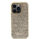 Husa pentru iPhone 15 Pro - Disco Metal Script (GUHCP15LPMSDGSD) - Gold