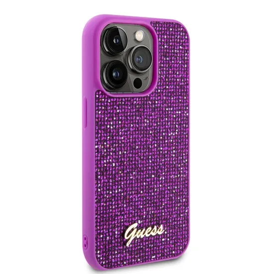 Husa pentru iPhone 15 Pro - Disco Metal Script (GUHCP15LPMSDGSF) - Fuchsia Husa pentru iPhone 15 Pro - Disco Metal Script (GUHCP15LPMSDGSF) - Fuchsia