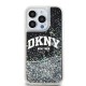 Husa pentru iPhone 15 Pro - DKNY Hardcase Liquid Glitter Big Logo (DKHCP15LLBNAEK) - Black