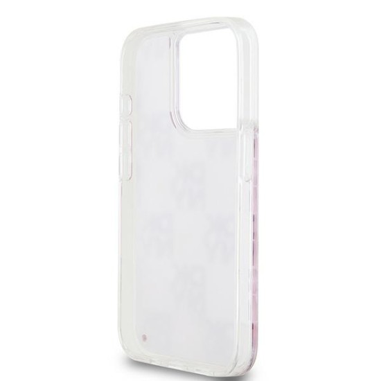 Husa pentru iPhone 15 Pro - DKNY Hardcase Liquid Glitter Multilogo (DKHCP15LLCPEPP) - Pink