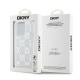 Husa pentru iPhone 15 Pro - DKNY Hardcase Liquid Glitter Multilogo (DKHCP15LLCPEPT) - White