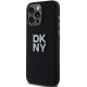 Husa pentru iPhone 15 Pro - DKNY Hardcase Liquid Silicone Metal Logo (DKHCP15LSMCBSK) - Black