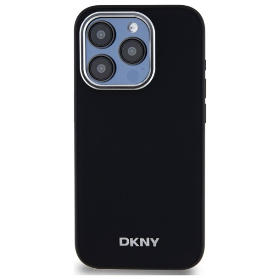 Husa pentru iPhone 15 Pro - DKNY Hardcase Plain Logo MagSafe (DKHMP15LPSCMCLK) - Black