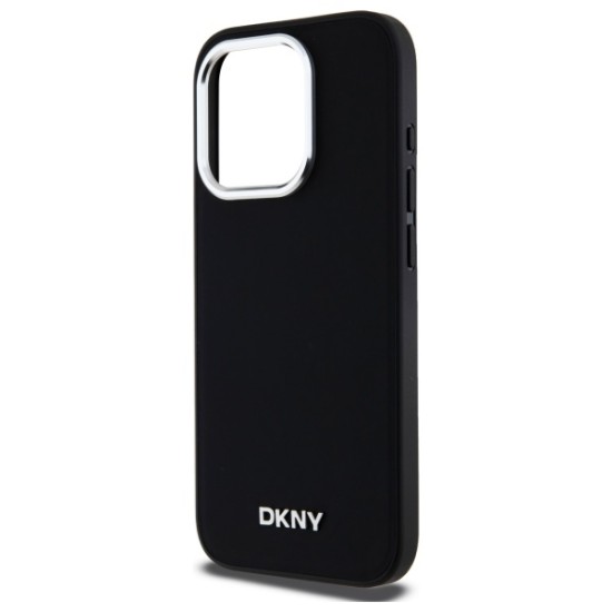 Husa pentru iPhone 15 Pro - DKNY Hardcase Plain Logo MagSafe (DKHMP15LPSCMCLK) - Black