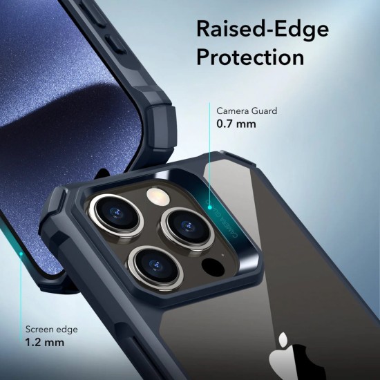 Husa pentru iPhone 15 Pro - ESR Air Armor - Clear Dark Blue