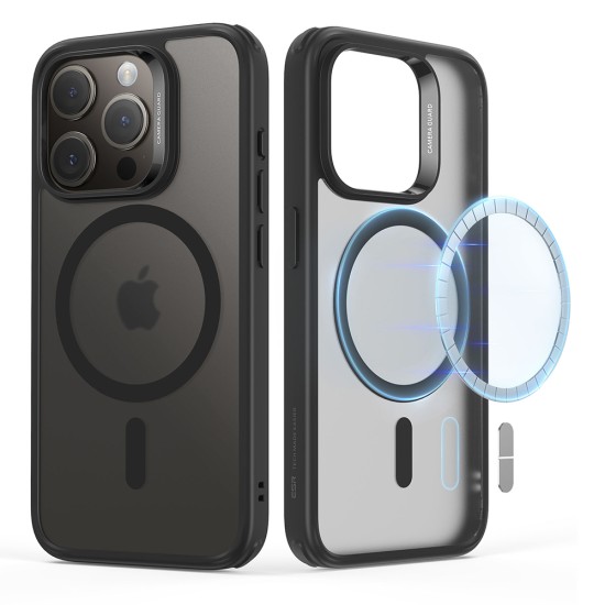 Husa pentru iPhone 15 Pro - ESR Classic Hybrid HaloLock - Frosted Black