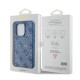 Husa pentru iPhone 15 Pro - Guess 4G Collection Leather MagSafe (GUHMP15LG4GFRB) - Blue