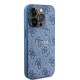 Husa pentru iPhone 15 Pro - Guess 4G Collection Leather MagSafe (GUHMP15LG4GFRB) - Blue