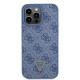 Husa pentru iPhone 15 Pro - Guess Crossbody 4G Metal Logo (GUHCP15LP4TDSCPB) - Blue