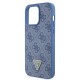 Husa pentru iPhone 15 Pro - Guess Crossbody 4G Metal Logo (GUHCP15LP4TDSCPB) - Blue