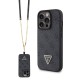 Husa pentru iPhone 15 Pro - Guess Crossbody 4G Metal Logo (GUHCP15LP4TDSCPK) - Black