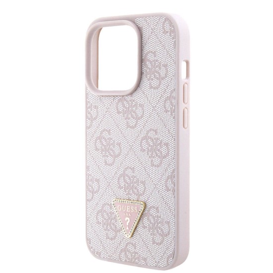 Husa pentru iPhone 15 Pro - Guess Crossbody 4G Metal Logo (GUHCP15LP4TDSCPP) - Pink