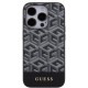 Husa pentru iPhone 15 Pro - Guess GCube Stripes MagSafe (GUHMP15LHGCFSEK) - Black