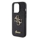 Husa pentru iPhone 15 Pro - Guess Glitter Script Big 4G (GUHCP15LHG4SGK)- Black