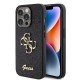 Husa pentru iPhone 15 Pro - Guess Glitter Script Big 4G (GUHCP15LHG4SGK)- Black