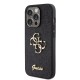 Husa pentru iPhone 15 Pro - Guess Glitter Script Big 4G (GUHCP15LHG4SGK)- Black