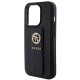 Husa pentru iPhone 15 Pro - Guess Grip Stand 4G Saffiano Strass (GUHCP15LPGSSADK) - Black