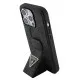 Husa pentru iPhone 15 Pro - Guess Grip Stand 4G Triangle Strass (GUHCP15LPGS4TDK) - Black Husa pentru iPhone 15 Pro - Guess Grip Stand 4G Triangle Strass (GUHCP15LPGS4TDK) - Black